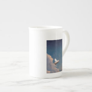 Porcelana caneca de porco voador