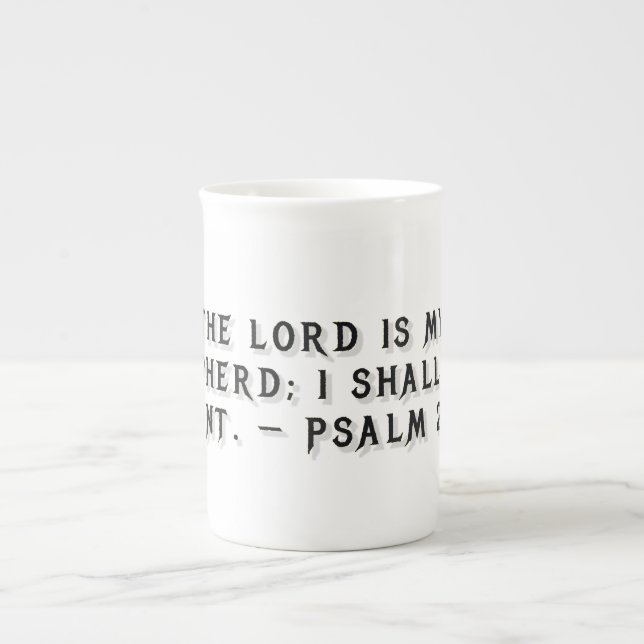 Porcelana Caneca de Presente Salmo 23:1 (Frente)