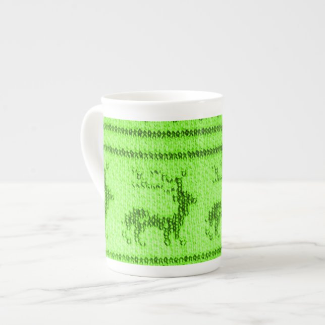 Porcelana Caneca de suor de Natal feia (Frente Esquerda)
