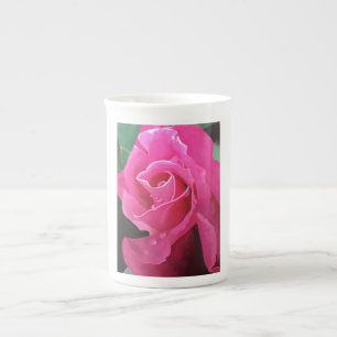 Porcelana Caneca deliciosa de China de osso do rosa do rosa