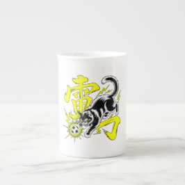 Porcelana Caneca Gato Trovão Elétrico - Para Fãs de Futebol