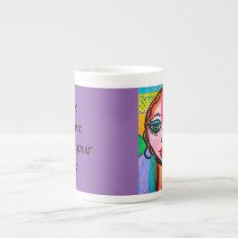 Porcelana Caneca inspirada de China de osso do Vixen vívido