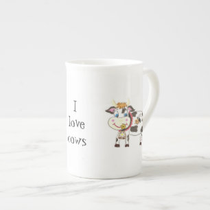 Porcelana Caneca suíça de China de osso da vaca