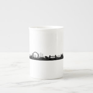 Porcelana Caneca temático do chá da skyline de Londres