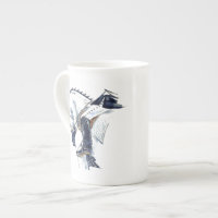 Cavalo do adestramento da caneca de China de osso