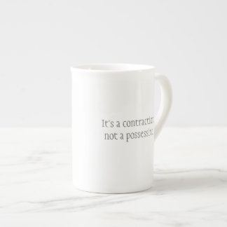 Porcelana "É caneca de uma contração"