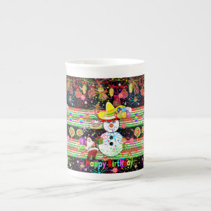 Porcelana Feliz Aniversário da Caneca de Natal, Snowman