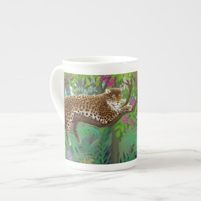 Porcelana Jaguar na caneca da América Central de China de (Frente Esquerda)
