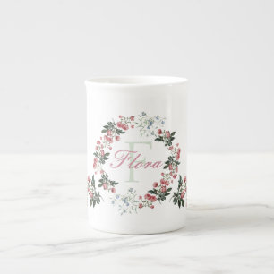 Porcelana Os rosas e os Bluebells personalizaram a caneca de