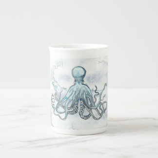 Porcelana Praia azul do oceano do café do chá da caneca de