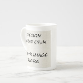Porcelana Projete sua própria caneca de China de osso