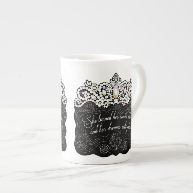 Porcelana Sonhos na caneca de café dos planos (Frente Esquerda)