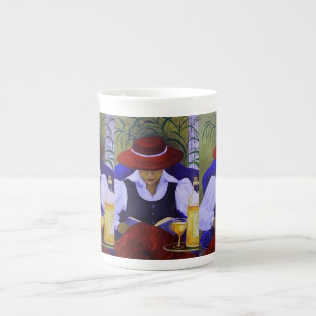 Porcelana Uma linda caneca de café. (Frente)