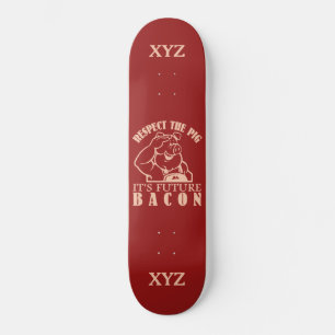 PORCO aos skates do costume do BACON