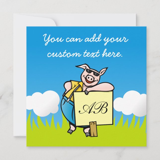 Porco com Sinal (Frente)