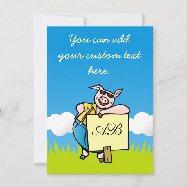 Porco com Sinal (Frente)