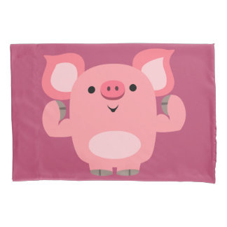 Porco de Cartoon Musclado em Cute