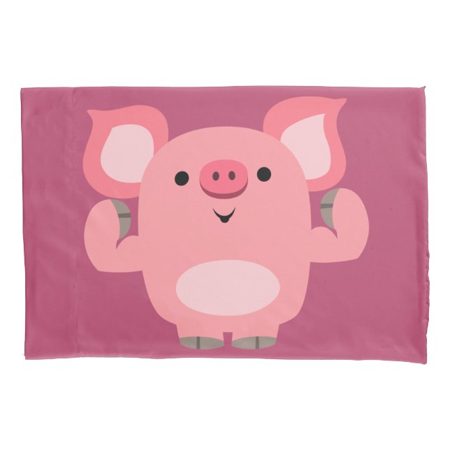 Porco de Cartoon Musclado em Cute (Frente)