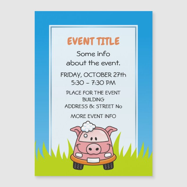 Porco De Lavagem De Carros (Frente)