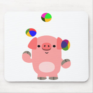 Porco de mnanipulação bonito Mousepad dos desenh