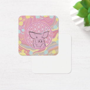 porco,flor da vida, rosa, mandala,zen,chakra,