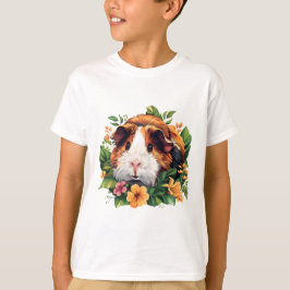 Porco-guineense entre Flores Meninos T-Shirt