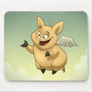 Porco Mousepad do vôo