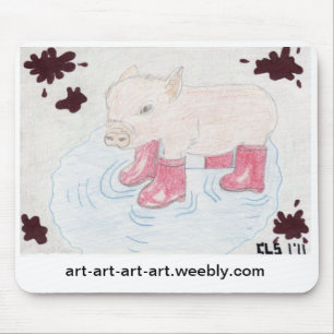 Porco nas botas Mousepad