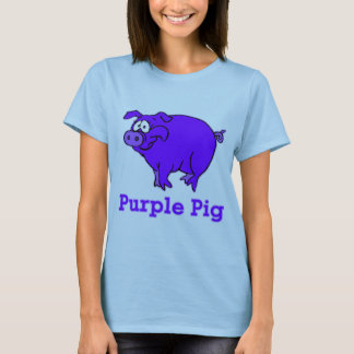 Porco Roxo em Roupa, Canecas, Camisas de Bebê