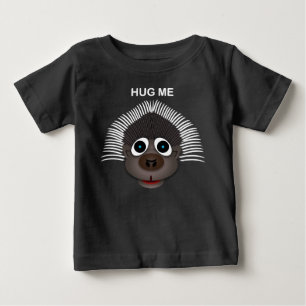 Porco- - t-shirt fino do jérsei do bebê