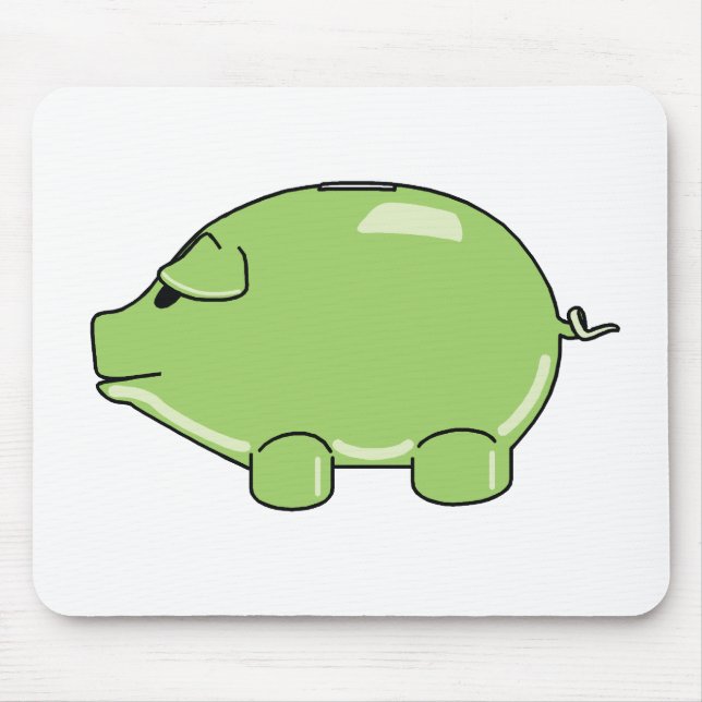 Porco verde Mousepad (Frente)