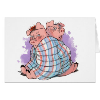 Porcos em um cartão geral