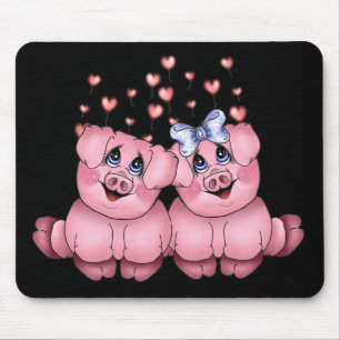 Porcos Mousepad do amor