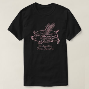 Porcos Voadores Corta Camisa T