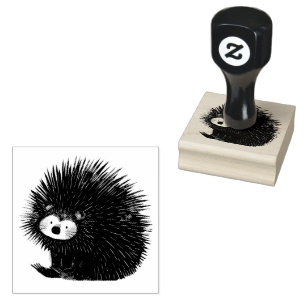 Porcupine Quill Animal Cute Carimbo de borracha