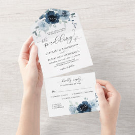 Pormenores sobre Casamento Floral de Marinho Azul 