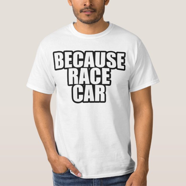 Porque camisa do carro de corridas básica (Frente)