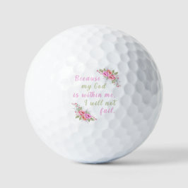 "Porque Deus está dentro de mim, eu não vou falhar