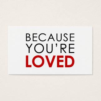 Porque você é amado