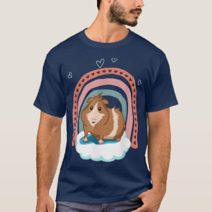Porquinho-da-índia com T-Shirt com presente arco-í