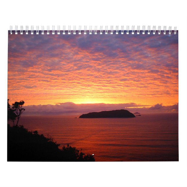 Pôrs do sol Belos Oceanos de Calendário (Capa)