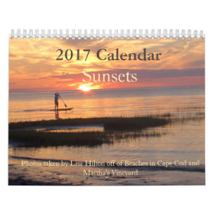 Pôrs do sol Bons Calendário 2017