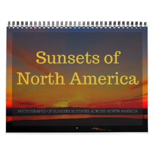 Pôrs do sol Do Calendário Da América Do Norte