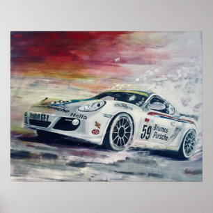 Porsche, poster de arte