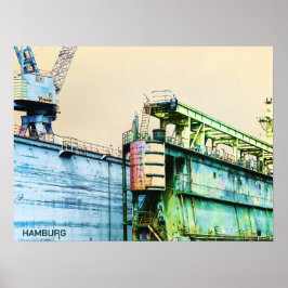 Port Dock de Hamburgo - Sachers Art - Poster