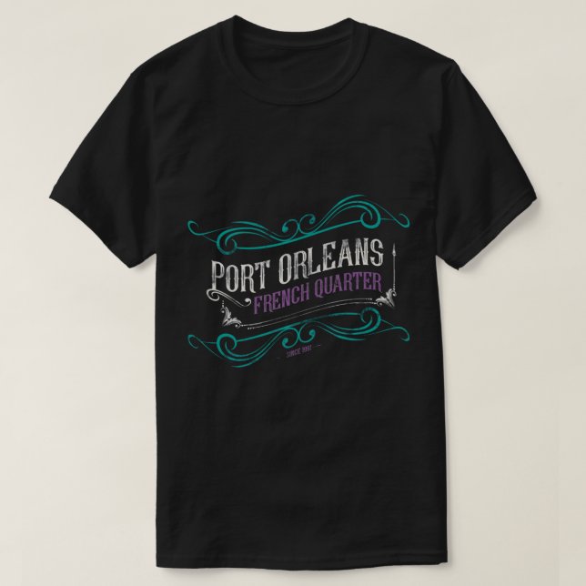 Port Orleans Quarto Francês De Scoop T-Shirt (Frente do Design)