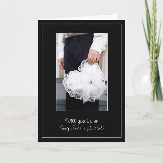 Porta-Alianças Carta de Agradecimento ou Pedido de (Frente)