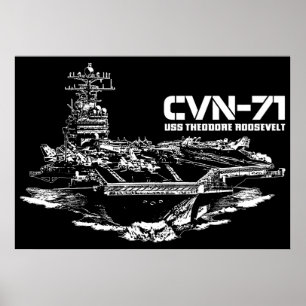 Porta-aviões Theodore Roosevelt Impressão