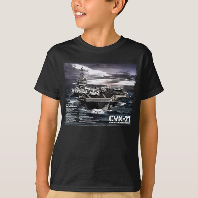 Porta-aviões Theodore Roosevelt T-shirt (Frente)