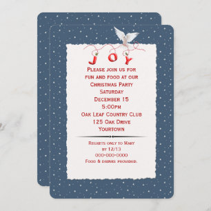 Porta Branca No Convite de festas De Flocos De Nev